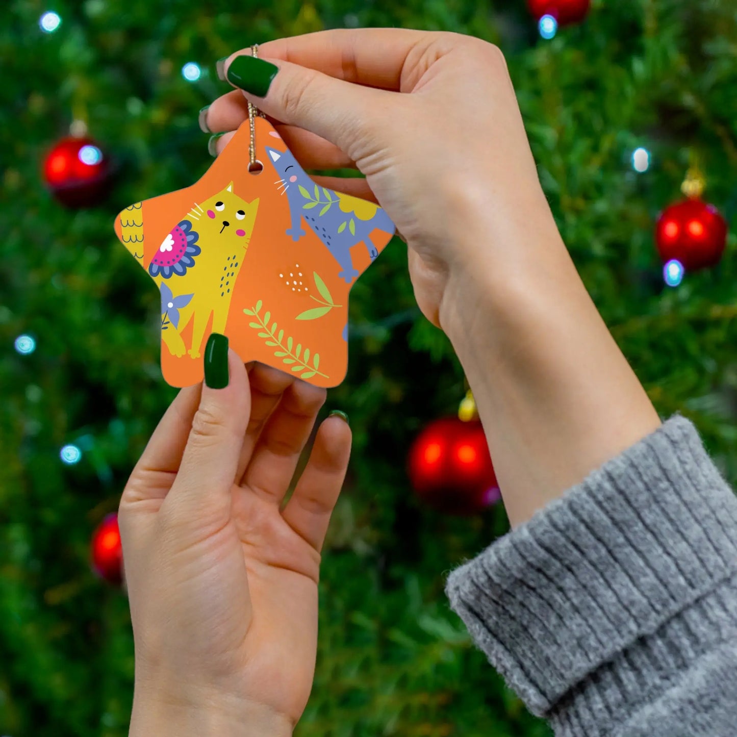 PLAYFUL KITTIES Ornaments - Premium Ornaments from The Wishful Fish - Just $13! Shop now at The Wishful Fish