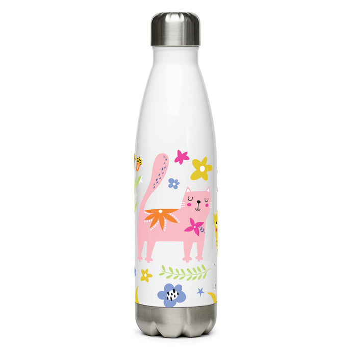 PLAYFUL KITTIES Water Bottle - Premium Water Bottle from The Wishful Fish - Just $28! Shop now at The Wishful Fish