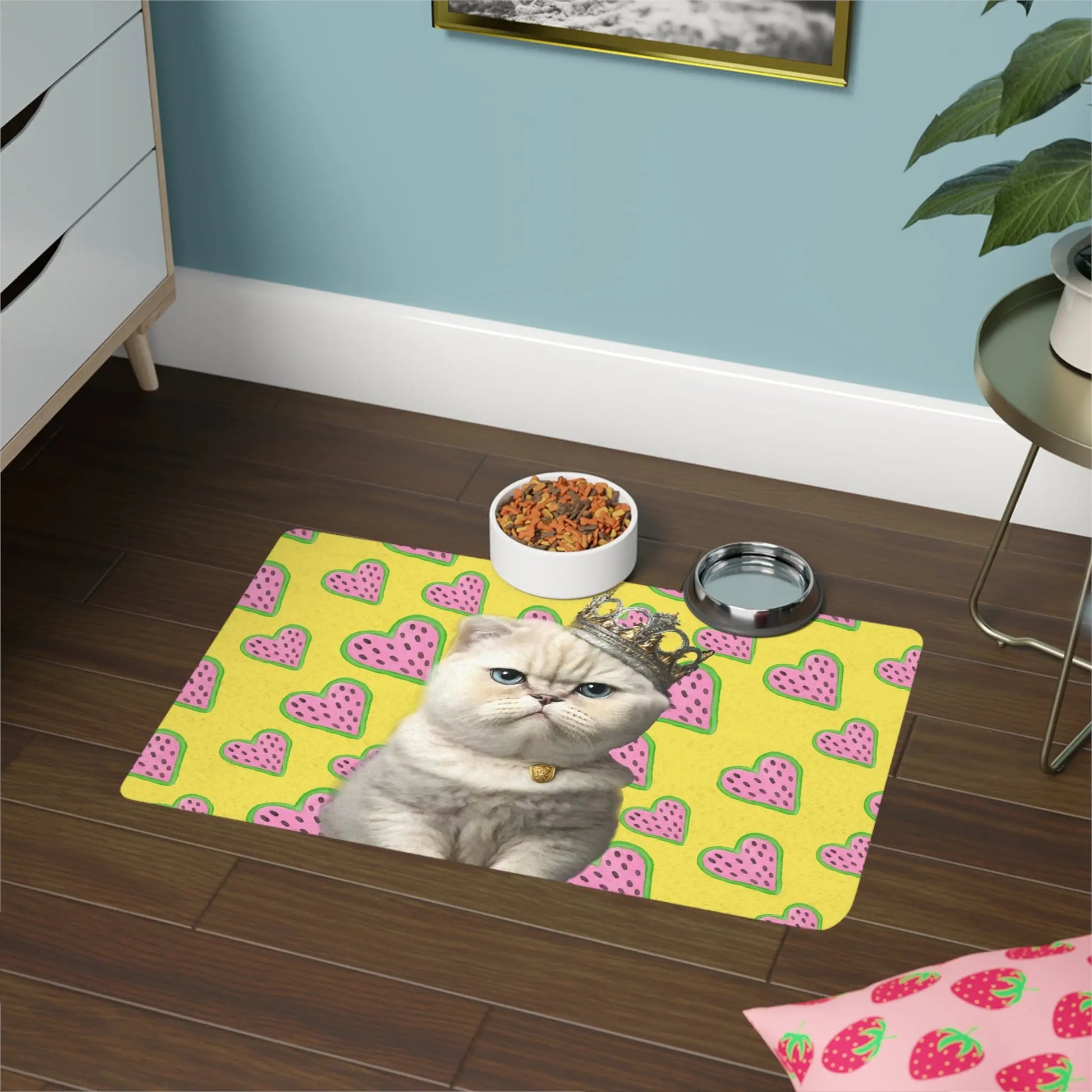 PRINCESS KITTY Pet Bowl Mat - Premium Pet Bowl Mat from The Wishful Fish - Just $28! Shop now at The Wishful Fish