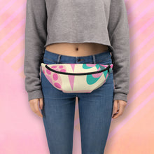 Load image into Gallery viewer, PINK AND GREEN TWIST Fanny Pack - Premium Fanny Pack from The Wishful Fish - Just $31! Shop now at The Wishful Fish
