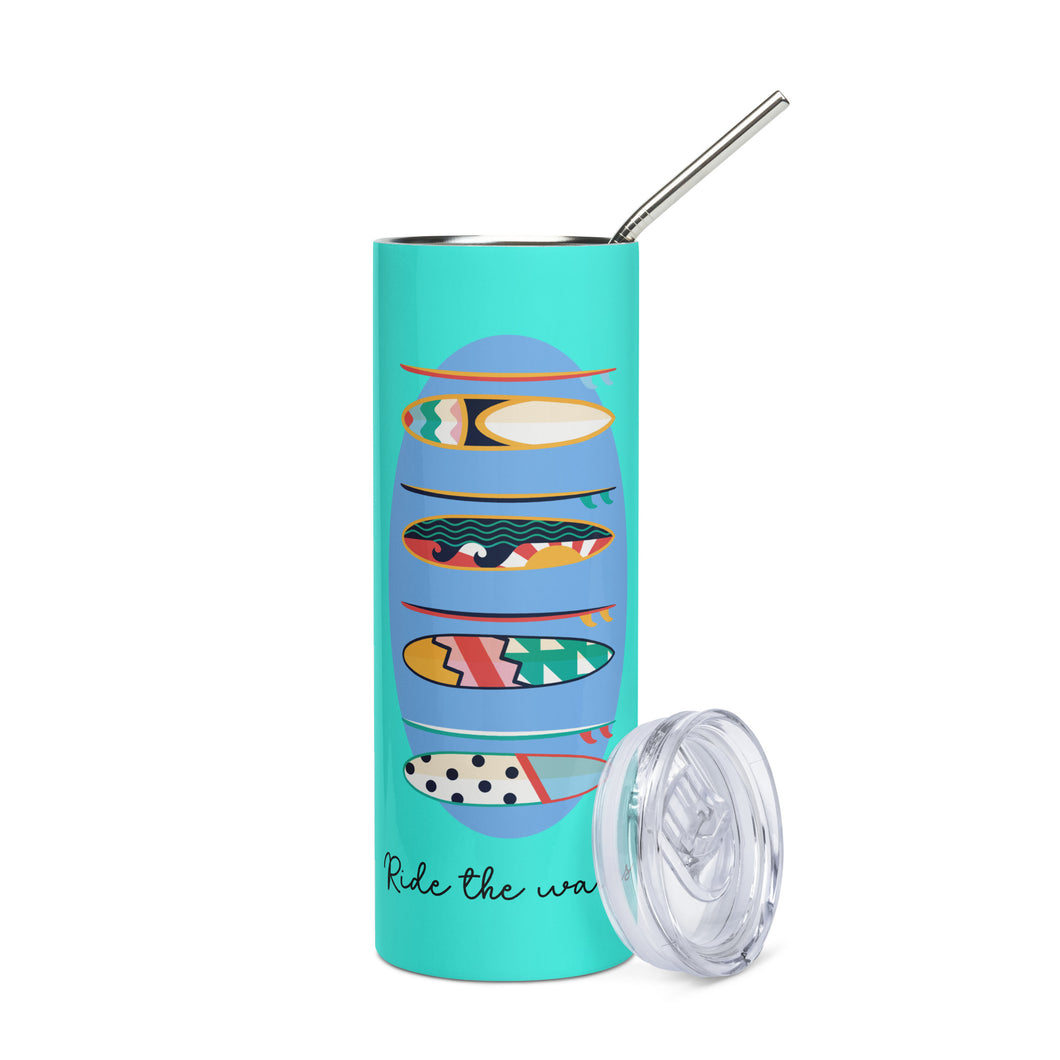 RIDE THE WAVES Stumbler Tumbler - Premium Tumbler from The Wishful Fish - Just $28.50! Shop now at The Wishful Fish