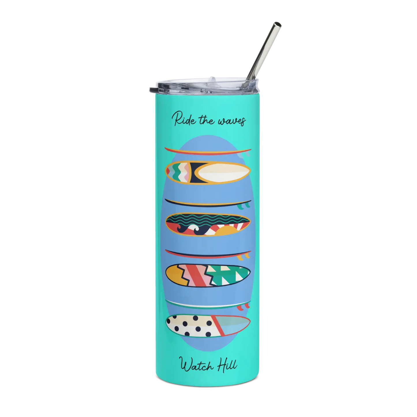 RIDE THE WAVES Watch Hill Tumbler — Coastal Cool for On-the-Go Sips! - The Wishful Fish
