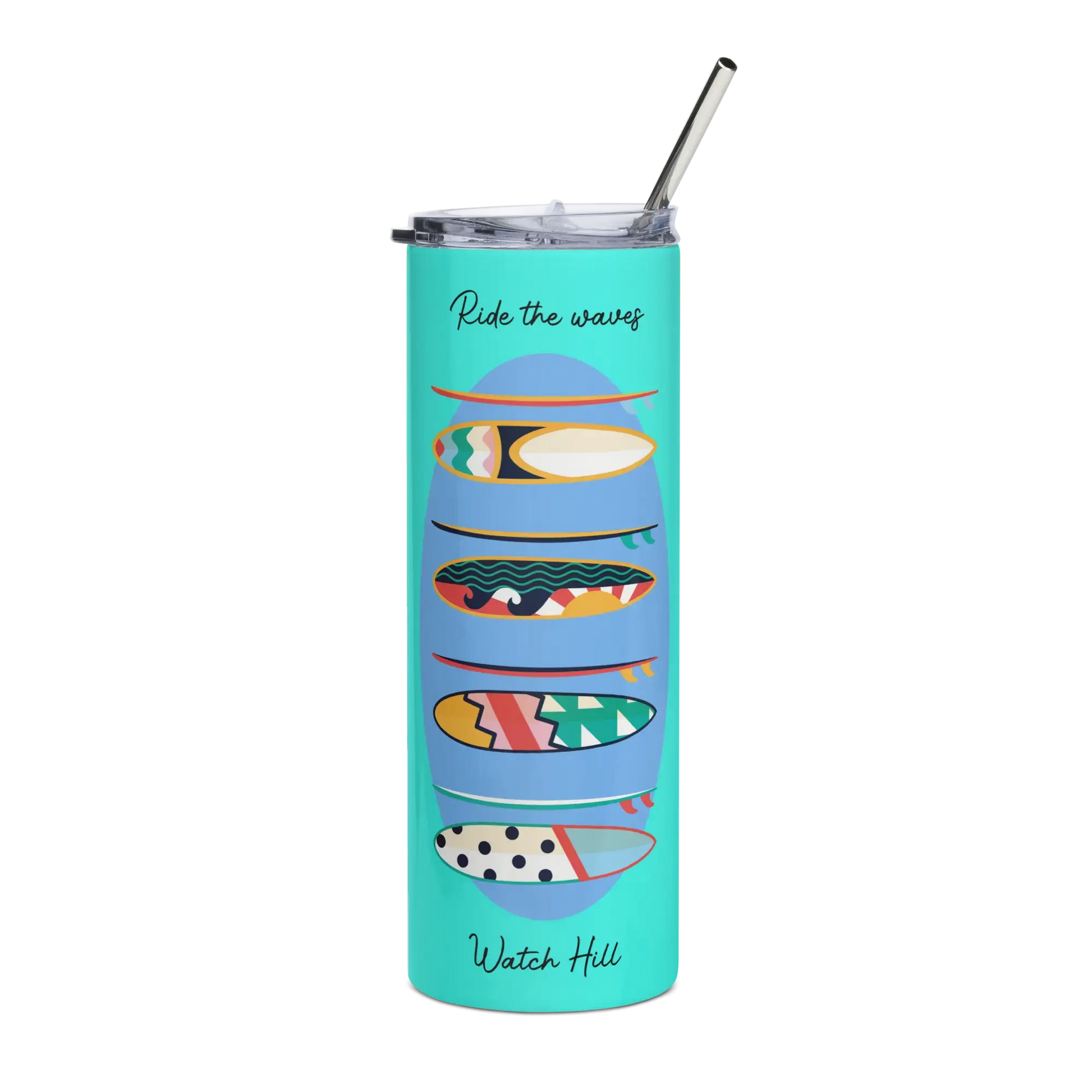 RIDE THE WAVES Watch Hill Tumbler — Coastal Cool for On-the-Go Sips! - The Wishful Fish