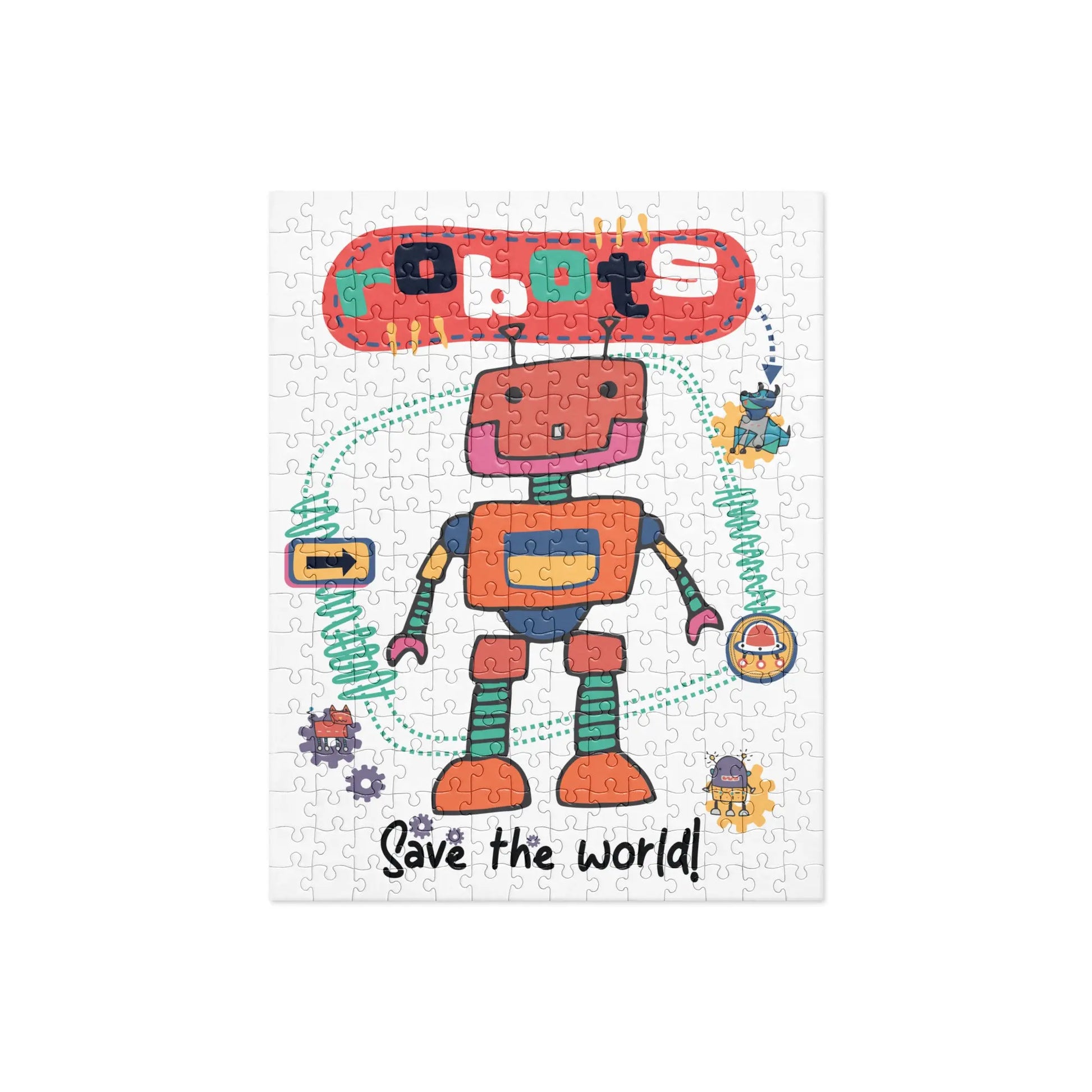 ROBOTS SAVE THE WORLD Jigsaw Puzzle - Premium Jigsaw Puzzle from The Wishful Fish - Just $24! Shop now at The Wishful Fish