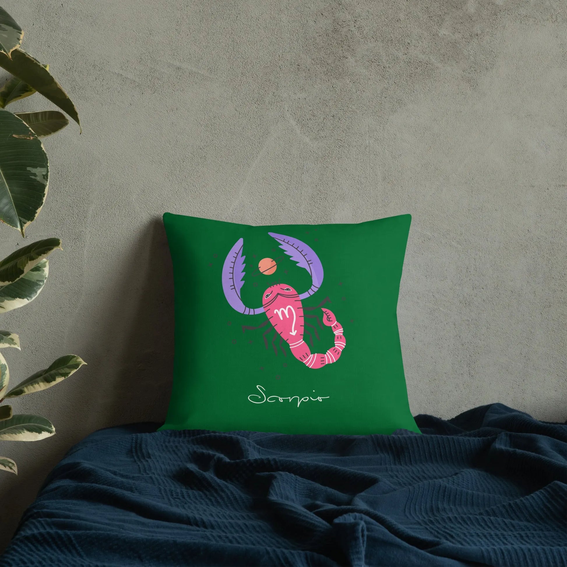 SCORPIO Zodiac Pillow - Premium Pillow from The Wishful Fish - Just $29! Shop now at The Wishful Fish