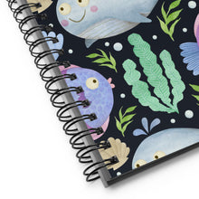 Load image into Gallery viewer, SEA CREATURES Spiral Notebook - Premium Spiral Notebook from The Wishful Fish - Just $18! Shop now at The Wishful Fish
