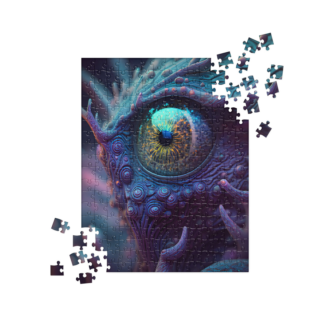 SPACE ALIEN Jigsaw Puzzle - Premium Jigsaw Puzzle from The Wishful Fish - Just $24! Shop now at The Wishful Fish