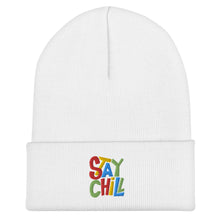 Load image into Gallery viewer, STAY CHILL Cuffed Beanie Hat - Premium Beanie from The Wishful Fish - Just $27! Shop now at The Wishful Fish
