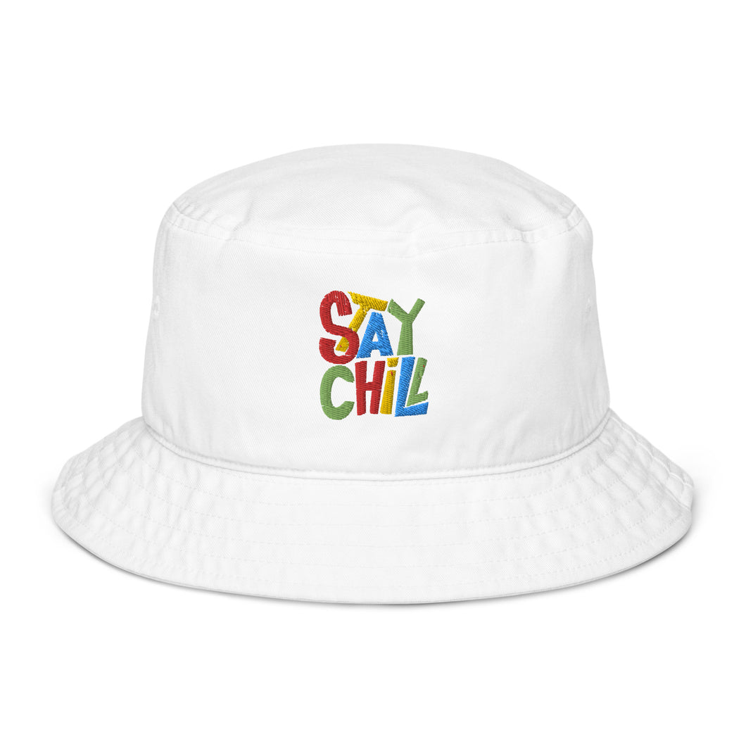 STAY CHILL  Bucket Hat - Premium Bucket Hat from The Wishful Fish - Just $28! Shop now at The Wishful Fish