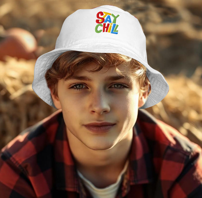 STAY CHILL Bucket Hat - Premium Bucket Hat from The Wishful Fish - Just $29! Shop now at The Wishful Fish