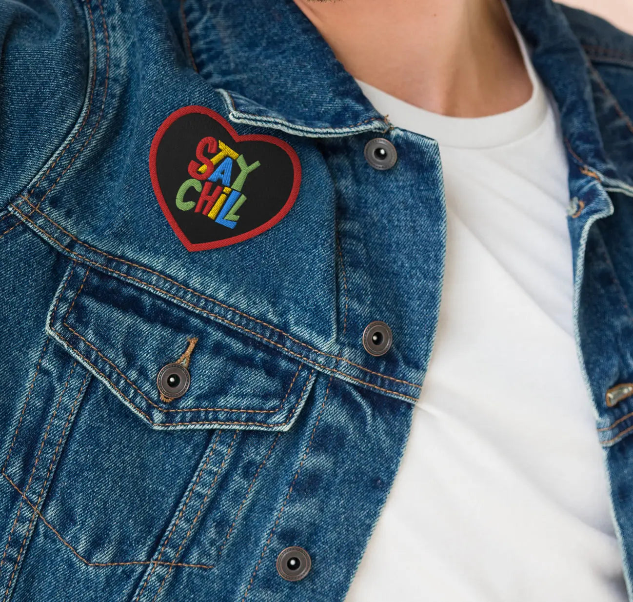 STAY CHILL Embroidered Patch - Premium Embroidered Patch from The Wishful Fish - Just $20! Shop now at The Wishful Fish