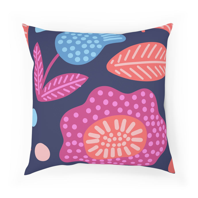 SUMMER FLOWERS Throw Pillow - Premium Throw Pillow from The Wishful Fish - Just $22! Shop now at The Wishful Fish