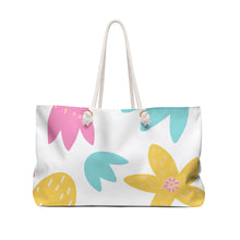 Load image into Gallery viewer, SUMMER FLOWERS Weekender Tote Bag - Premium Tote Bag from The Wishful Fish - Just $48.70! Shop now at The Wishful Fish
