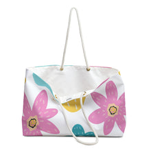 Load image into Gallery viewer, SUMMER FLOWERS Weekender Tote Bag - Premium Tote Bag from The Wishful Fish - Just $48.70! Shop now at The Wishful Fish
