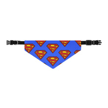 Load image into Gallery viewer, SUPERMAN Pet Bandana Collar - Premium Bandana Collar from The Wishful Fish - Just $20! Shop now at The Wishful Fish
