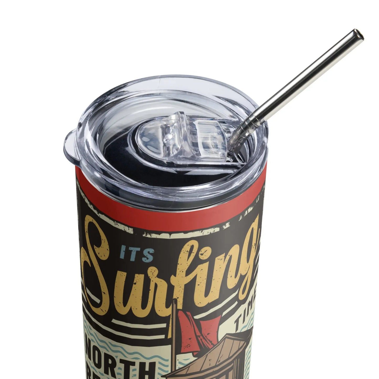 SURFING CALIFORNIA Stumbler Tumbler - Premium Tumbler from The Wishful Fish - Just $28.50! Shop now at The Wishful Fish