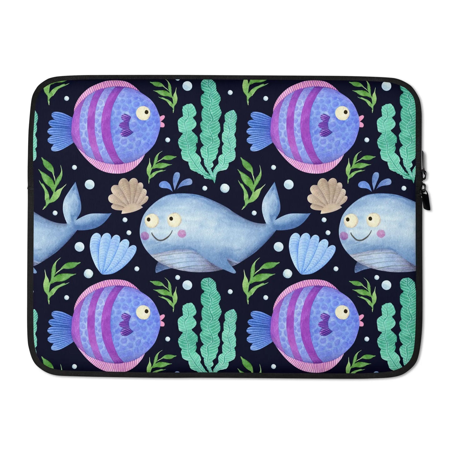 Sea Creatures Laptop Sleeve - Premium Laptop Sleeve from The Wishful Fish - Just $24! Shop now at The Wishful Fish