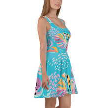 Load image into Gallery viewer, TROPICAL Skater Dress - Premium Skater Dress from The Wishful Fish - Just $42! Shop now at The Wishful Fish
