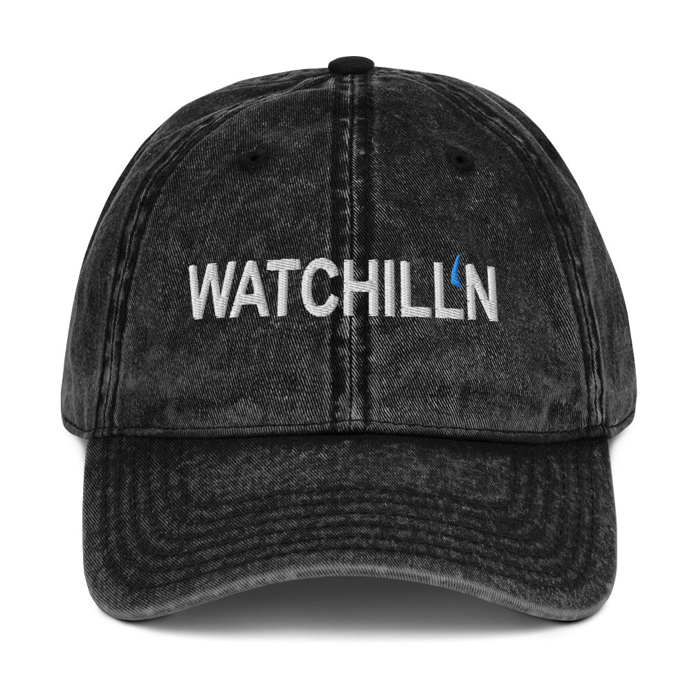 WATCHILL'N Vintage Baseball Cap - Premium Baseball Cap from The Wishful Fish - Just $28! Shop now at The Wishful Fish