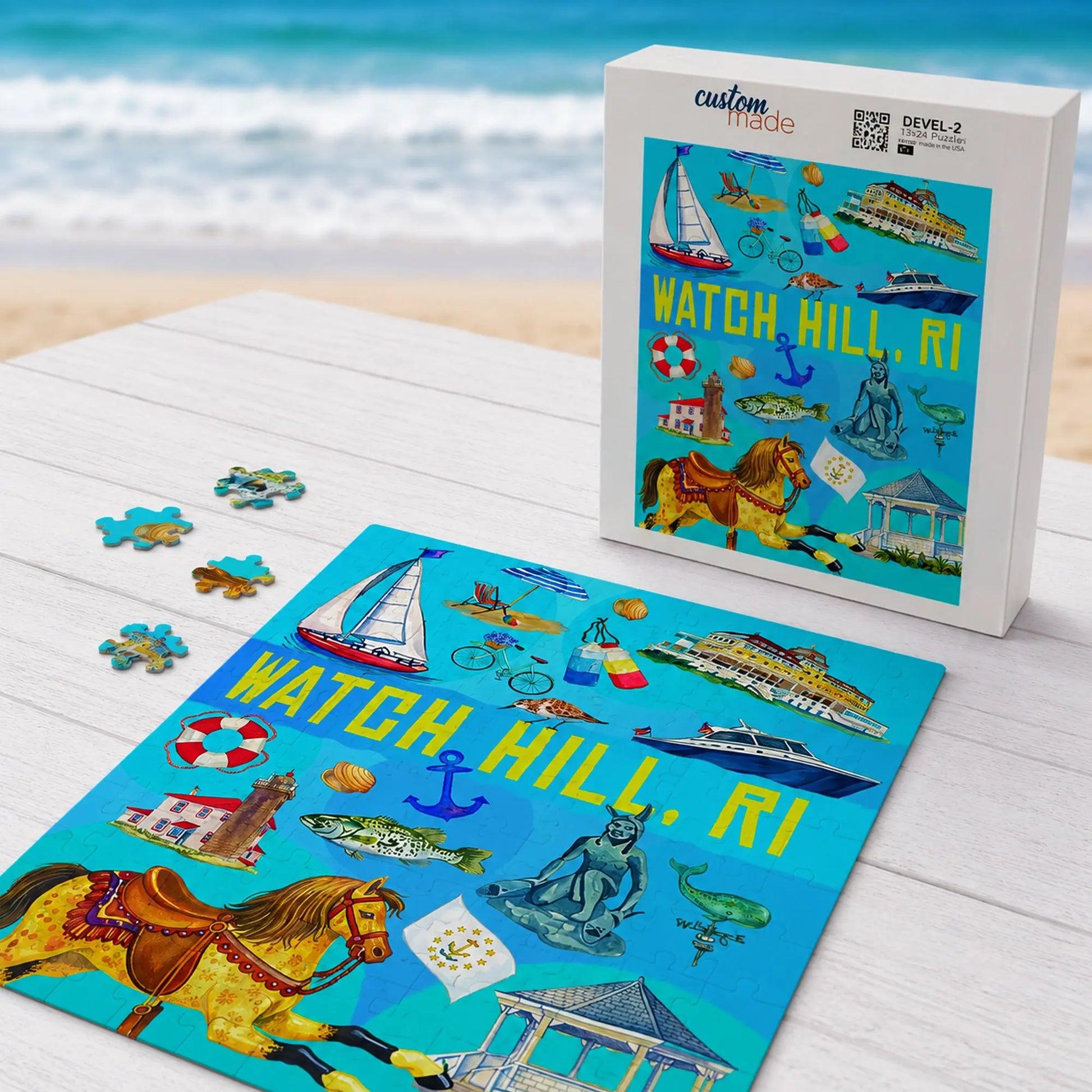 Hands-on activity inspired by coastal charm of Watch Hill. SHOP Now at The Wishful Fish