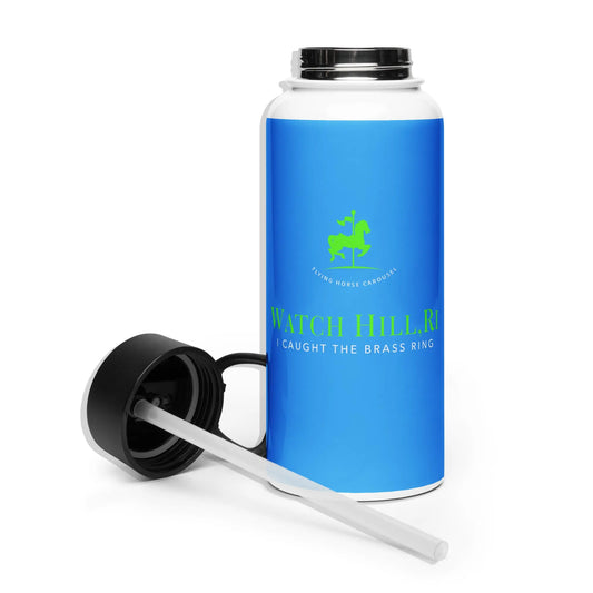 Brass Ring Water Bottle — Flying Horse Carousel Watch Hill, RI The Wishful Fish