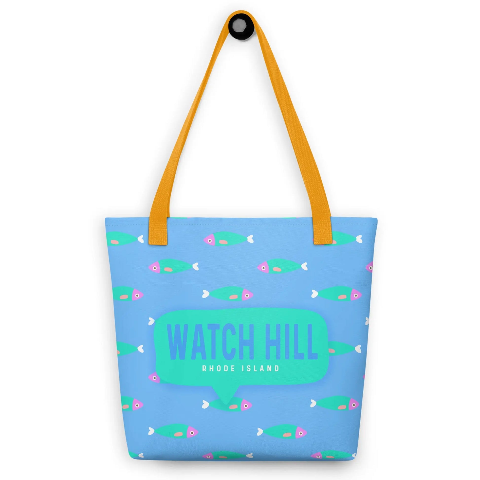 Watch Hill RI Fishes Beach Bag — Bright Coastal Style! The Wishful Fish