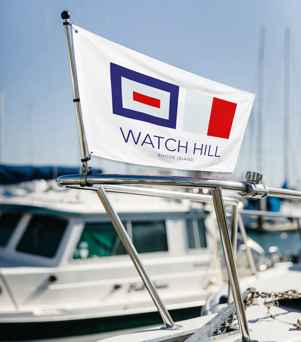 Watch Hill, RI NAUTICAL Flag - Premium Flag from The Wishful Fish - Just $38! Shop now at The Wishful Fish