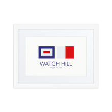 Load image into Gallery viewer, Watch Hill, RI NAUTICAL Framed Print - Premium Framed Print from The Wishful Fish - Just $75! Shop now at The Wishful Fish
