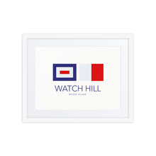 Load image into Gallery viewer, Watch Hill, RI NAUTICAL Framed Print - Premium Framed Print from The Wishful Fish - Just $75! Shop now at The Wishful Fish
