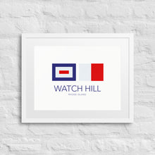 Load image into Gallery viewer, Watch Hill, RI NAUTICAL Framed Print - Premium Framed Print from The Wishful Fish - Just $75! Shop now at The Wishful Fish
