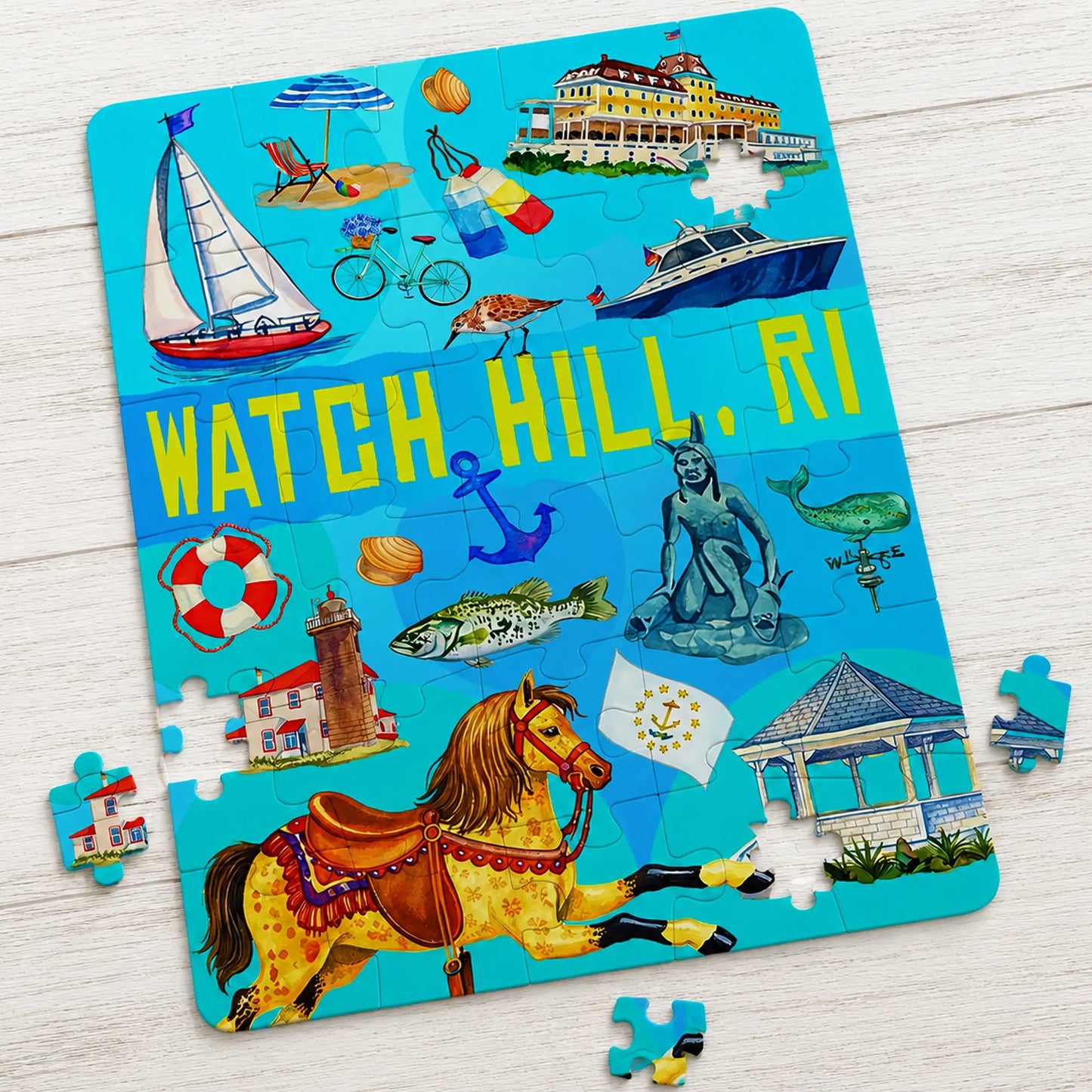 Puzzle the Rhode Island Way. Get Yours Today. SHOP Now at The Wishful Fish