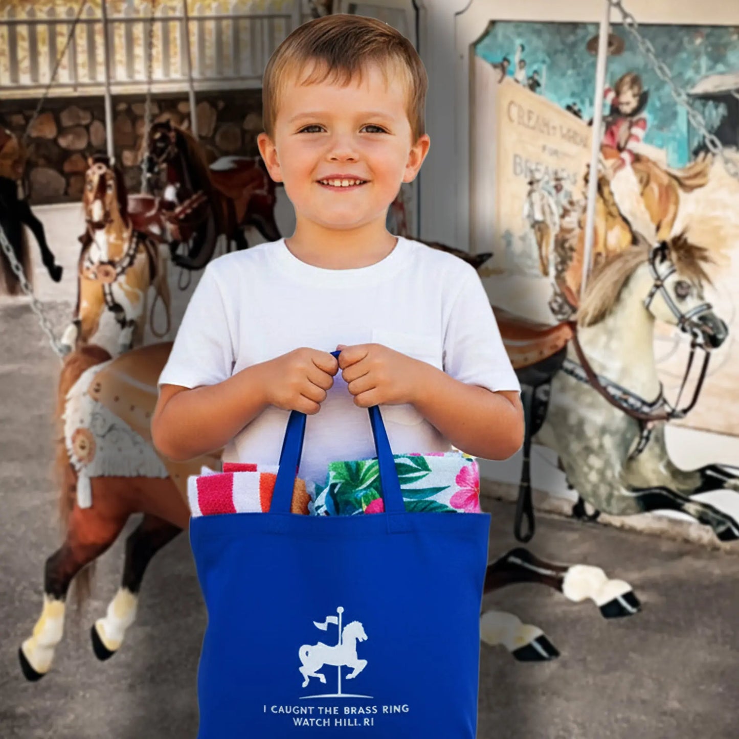 The beloved Flying Horse Carousel in America Watch Hill, RI. SHOP Now at The Wishful Fish
