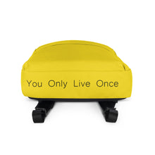 Load image into Gallery viewer, YOLO (You Only Live Once) Backpack | Bottom View | The Wishful Fish Shop
