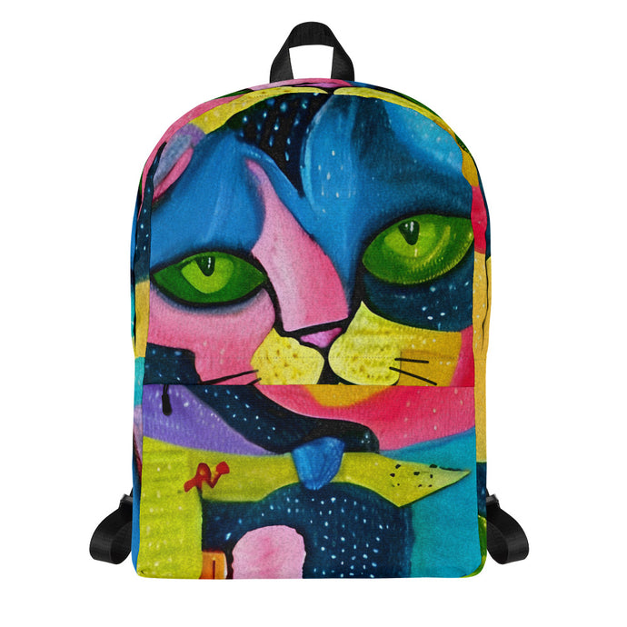 The Whimsical Kat Backpack | Front View | The Wishful Fish Shop