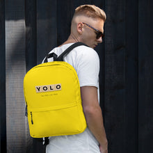 Load image into Gallery viewer, YOLO (You Only Live Once) Backpack | Front View Lifestyle | The Wishful Fish Shop
