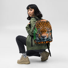Load image into Gallery viewer, Jaguar Safari Backpack | Front View Lifestyle Photo | The Wishful Fish
