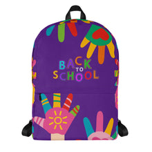 Load image into Gallery viewer, BACK TO SCHOOL Backpack | Front View | Shop The Wishful Fish
