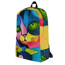 Load image into Gallery viewer, The Whimsical Kat Backpack | Left View | The Wishful Fish Shop
