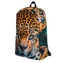 Load image into Gallery viewer, Jaguar Safari Backpack | Left View | The Wishful Fish
