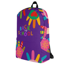 Load image into Gallery viewer, BACK TO SCHOOL Backpack | Side View | Shop The Wishful Fish
