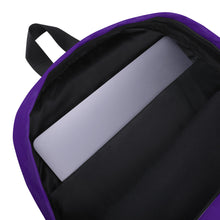Load image into Gallery viewer, BACK TO SCHOOL Backpack | Purple | Photo of Laptop Pocket Inside View | Shop The Wishful Fish
