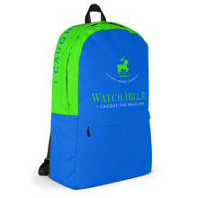 Load image into Gallery viewer, I CAUGHT THE BRASS RING Laptop Backpack — Watch Hill, RI Carousel-Inspired
