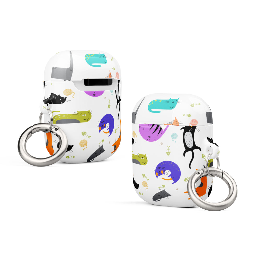 Funky Cats Case For AirPods® - Premium AirPods & AirPods Pro Case from The Wishful Fish - Just $22! Shop now at The Wishful Fish