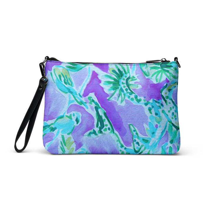 Watch Hill, Rhode Island Floral Crossbody Bag | Front View | The Wishful Fish