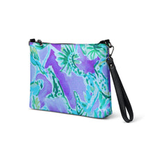 Load image into Gallery viewer, Watch Hill, Rhode Island Floral Crossbody Bag | Side View | The Wishful Fish
