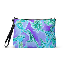 Load image into Gallery viewer, Watch Hill, Rhode Island Floral Crossbody Bag | Back View | The Wishful Fish
