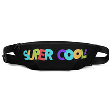 Load image into Gallery viewer, &quot;Super Cool&quot; Fanny Pack | Black | Front View | Shop The Wishful
