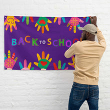 Load image into Gallery viewer, BACK TO SCHOOL Flag For Teachers Classroom - Premium Teacher&#39;s Flag from The Wishful Fish - Just $31.50! Shop now at The Wishful Fish
