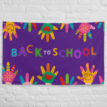 Load image into Gallery viewer, BACK TO SCHOOL Flag For Teachers Classroom - Premium Teacher&#39;s Flag from The Wishful Fish - Just $31.50! Shop now at The Wishful Fish
