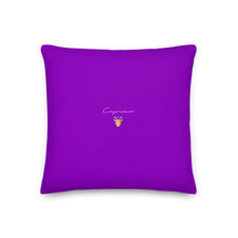 Load image into Gallery viewer, Zodiac Capricorn Premium Accent Pillow | 18&quot; x 18&quot; |  Back View | The Wishful Fish
